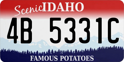ID license plate 4B5331C
