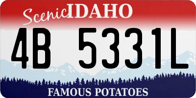 ID license plate 4B5331L