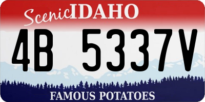 ID license plate 4B5337V