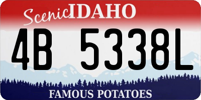 ID license plate 4B5338L