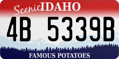 ID license plate 4B5339B