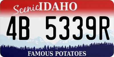 ID license plate 4B5339R