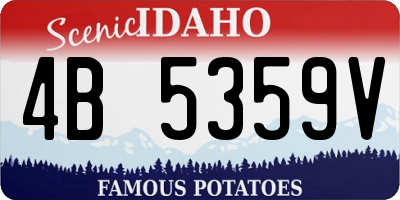 ID license plate 4B5359V