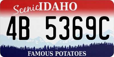 ID license plate 4B5369C