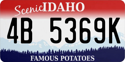 ID license plate 4B5369K