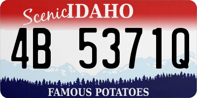 ID license plate 4B5371Q