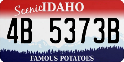 ID license plate 4B5373B