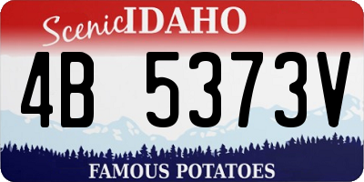 ID license plate 4B5373V