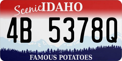 ID license plate 4B5378Q