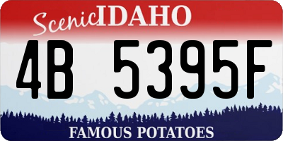 ID license plate 4B5395F