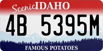 ID license plate 4B5395M
