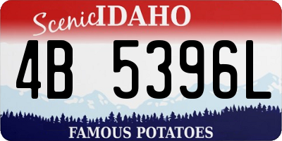 ID license plate 4B5396L