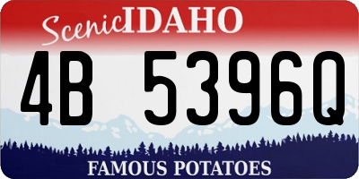 ID license plate 4B5396Q