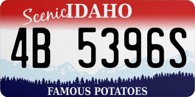 ID license plate 4B5396S