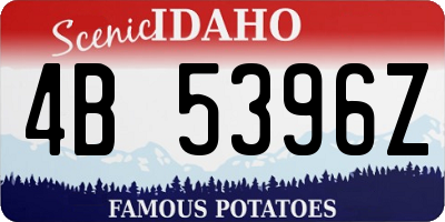 ID license plate 4B5396Z