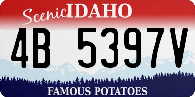 ID license plate 4B5397V
