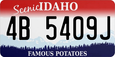 ID license plate 4B5409J