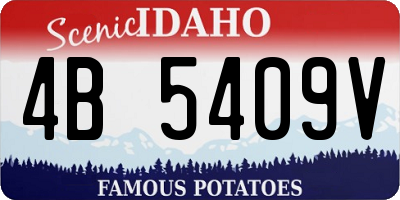 ID license plate 4B5409V
