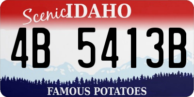 ID license plate 4B5413B