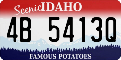 ID license plate 4B5413Q