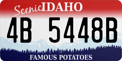 ID license plate 4B5448B