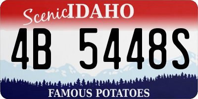 ID license plate 4B5448S