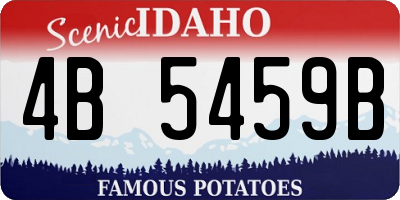 ID license plate 4B5459B