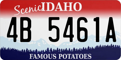 ID license plate 4B5461A