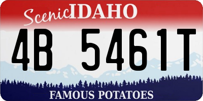 ID license plate 4B5461T