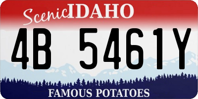 ID license plate 4B5461Y