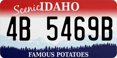 ID license plate 4B5469B