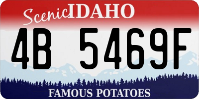 ID license plate 4B5469F