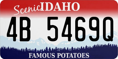 ID license plate 4B5469Q