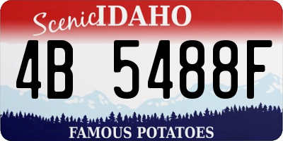 ID license plate 4B5488F