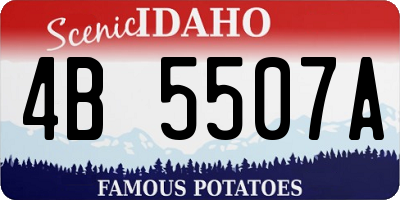 ID license plate 4B5507A