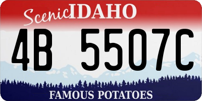 ID license plate 4B5507C