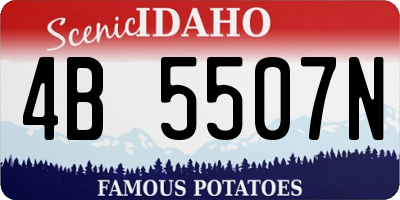 ID license plate 4B5507N