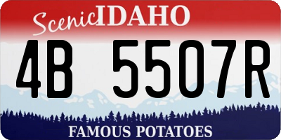 ID license plate 4B5507R