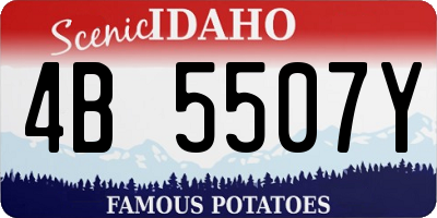 ID license plate 4B5507Y