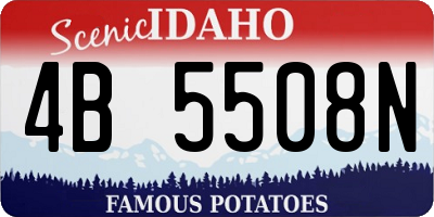 ID license plate 4B5508N