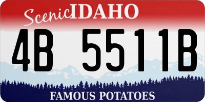 ID license plate 4B5511B