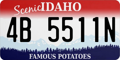 ID license plate 4B5511N