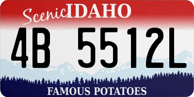 ID license plate 4B5512L
