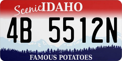 ID license plate 4B5512N