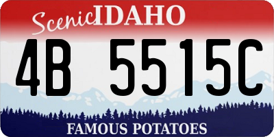 ID license plate 4B5515C