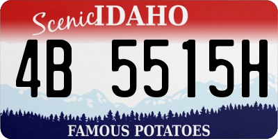 ID license plate 4B5515H