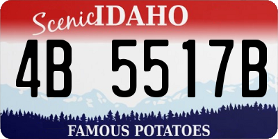 ID license plate 4B5517B
