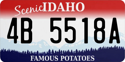 ID license plate 4B5518A