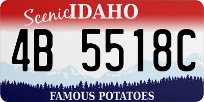 ID license plate 4B5518C