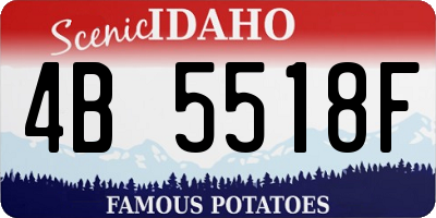 ID license plate 4B5518F